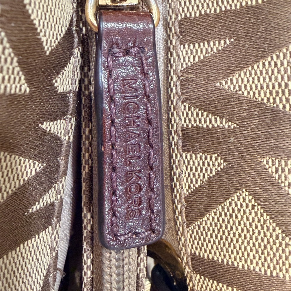 Michael Kors Susannah Large Tote MK Signature Canvas Brown Acorn - Picture 10 of 11